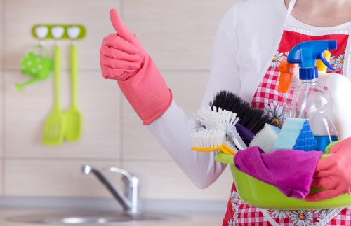 Local cleaning service maintaining a tidy Fulham office space