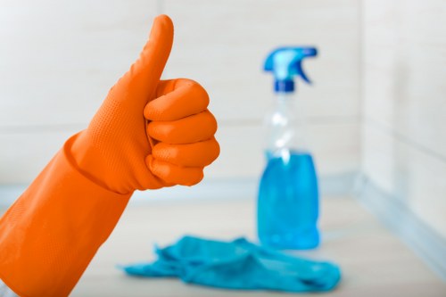 Post renovation cleaning in a Fulham property with polished surfaces