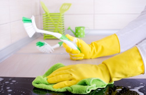 End-of-tenancy cleaning preparation in a Fulham apartment