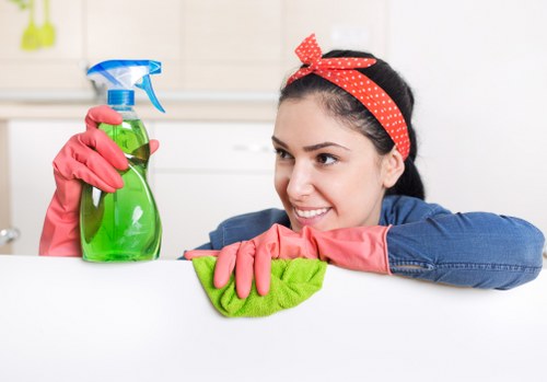 Fulham Cleaners team working safely with protective gear and procedures