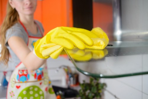 Different hard floor surface types commonly cleaned in Fulham